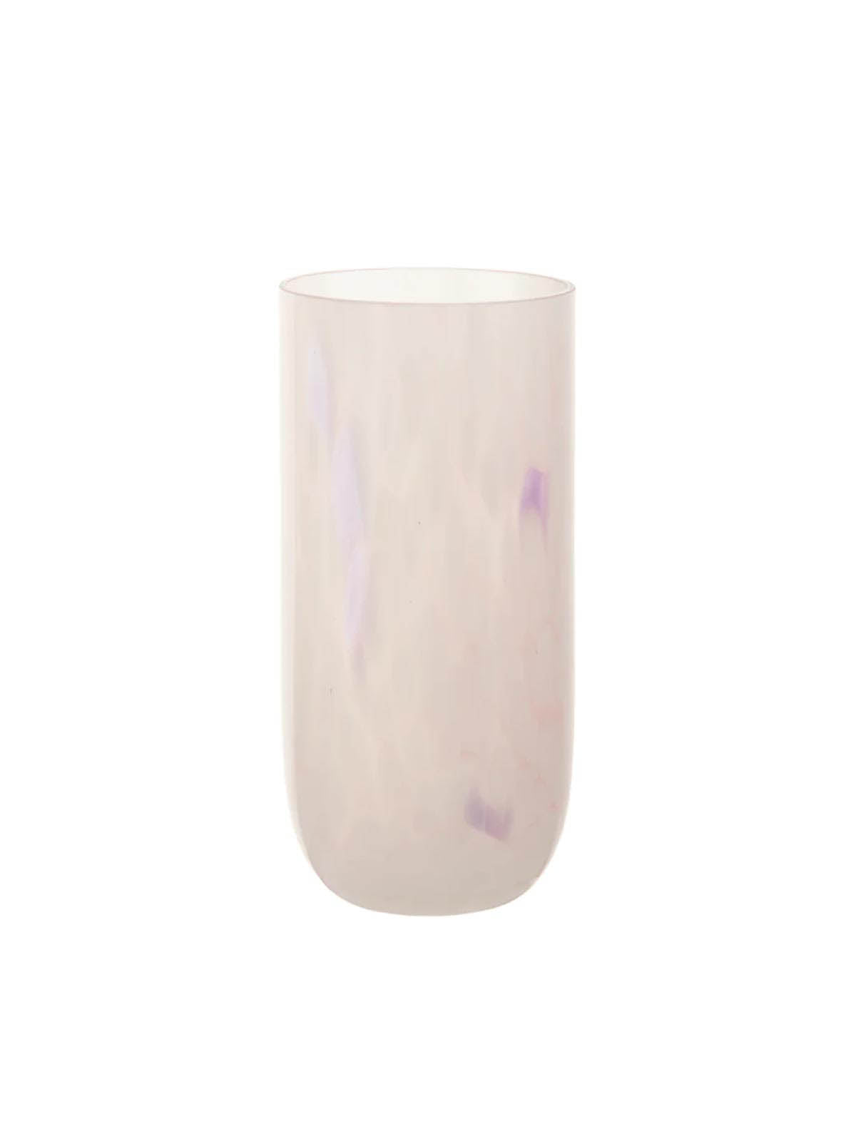 Vandglas i pink glas H15xD7cm