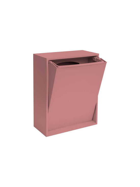 Recycling box i lyserød H40x15x30cm